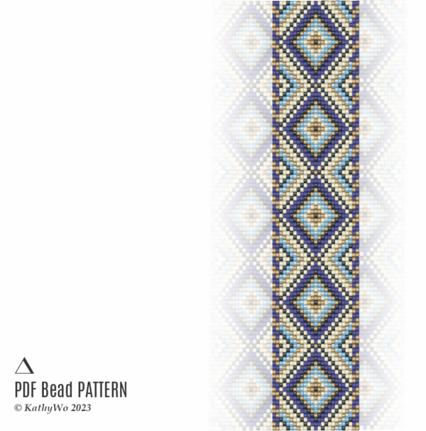 loom bracelet pattern, loom pattern, miyuki bracelet, KathyWo