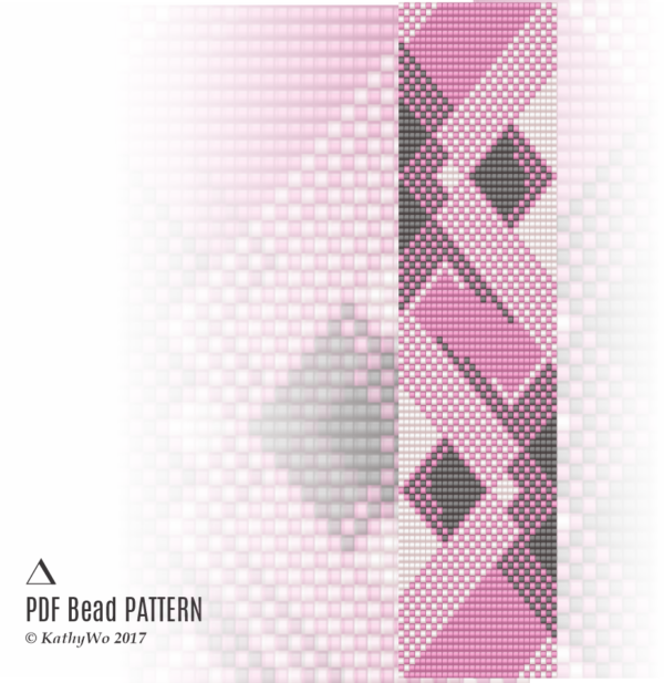 loom bracelet pattern, loom pattern, miyuki bracelet