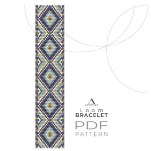 Loom Bracelet Pattern, Seed Bead Pattern, Beaded Bracelet Pattern