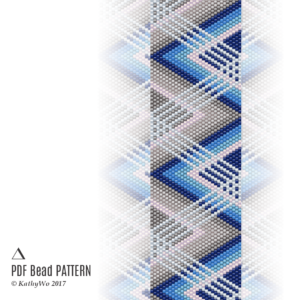 Peyote Pattern, Peyote Bracelet, Bracelet Pattern, KathyWo