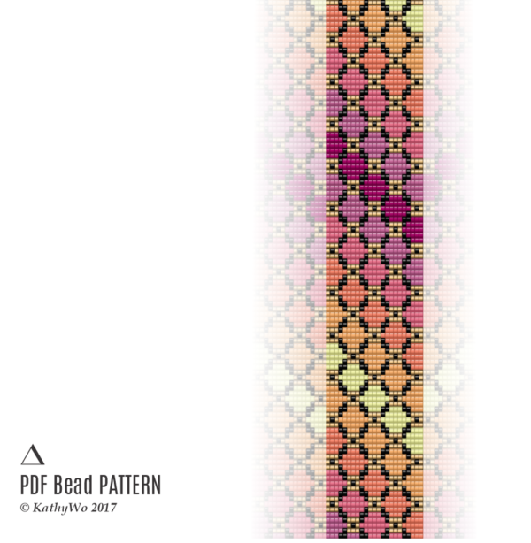 Loom Bracelet Pattern, Casual Bracelet, Loom Pattern, KathyWo