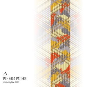 Peyote Pattern, Peyote Bracelet, Bracelet Pattern, KathyWo