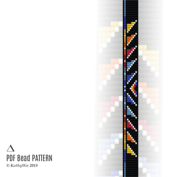Loom Pattern, Bracelet Pattern, Loom Bracelet, Native American, Seed Bead Bracelet, DIY Bracelet, KathyWo