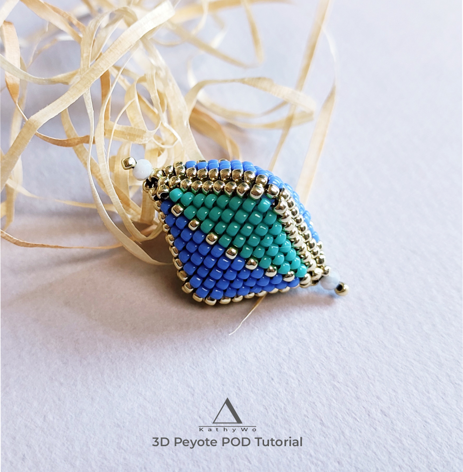 Peyote POD Tutorial, Peyote POD Pattern, Seed Bead Peyote POD