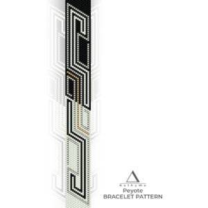 Peyote Bracelet Pattern, Seed Bead Pattern, Design by KathyWo