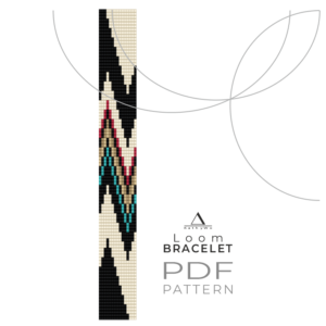 Loom Bracelet Pattern, Native American, Design by KathyWo