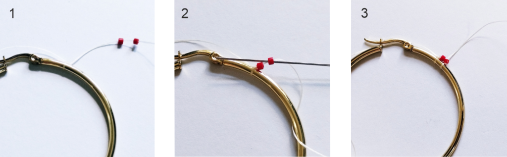 001 How to make Seed Bead Hoop Earrings