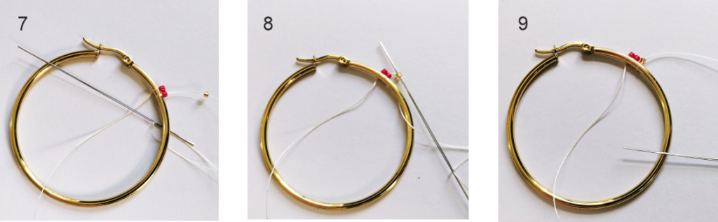 003 How to make Seed Bead Hoop Earrings