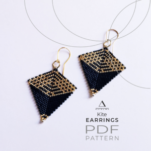 Kite Earring Pattern for Seed Bead Lovers